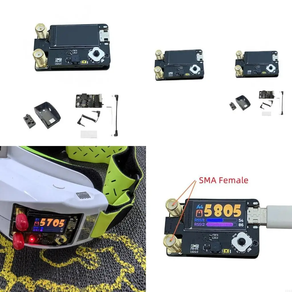

Compactly Double Antennas Приемник для Skyzone Glass Использование 5.8G H8WD