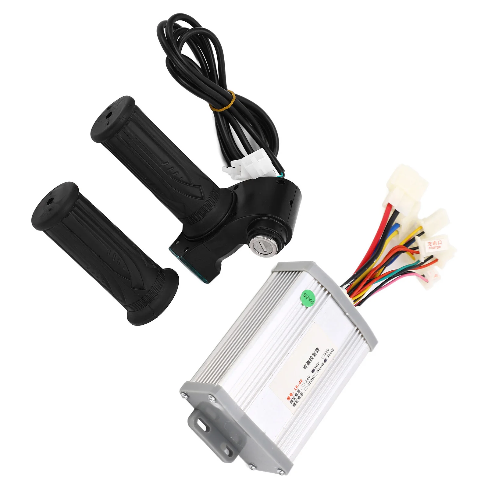 Bike Motor Controller Kit Motor Speed Controller Kit Easy Installation Aluminum Alloy Sensitive Control for 12V To 99V Vehicle