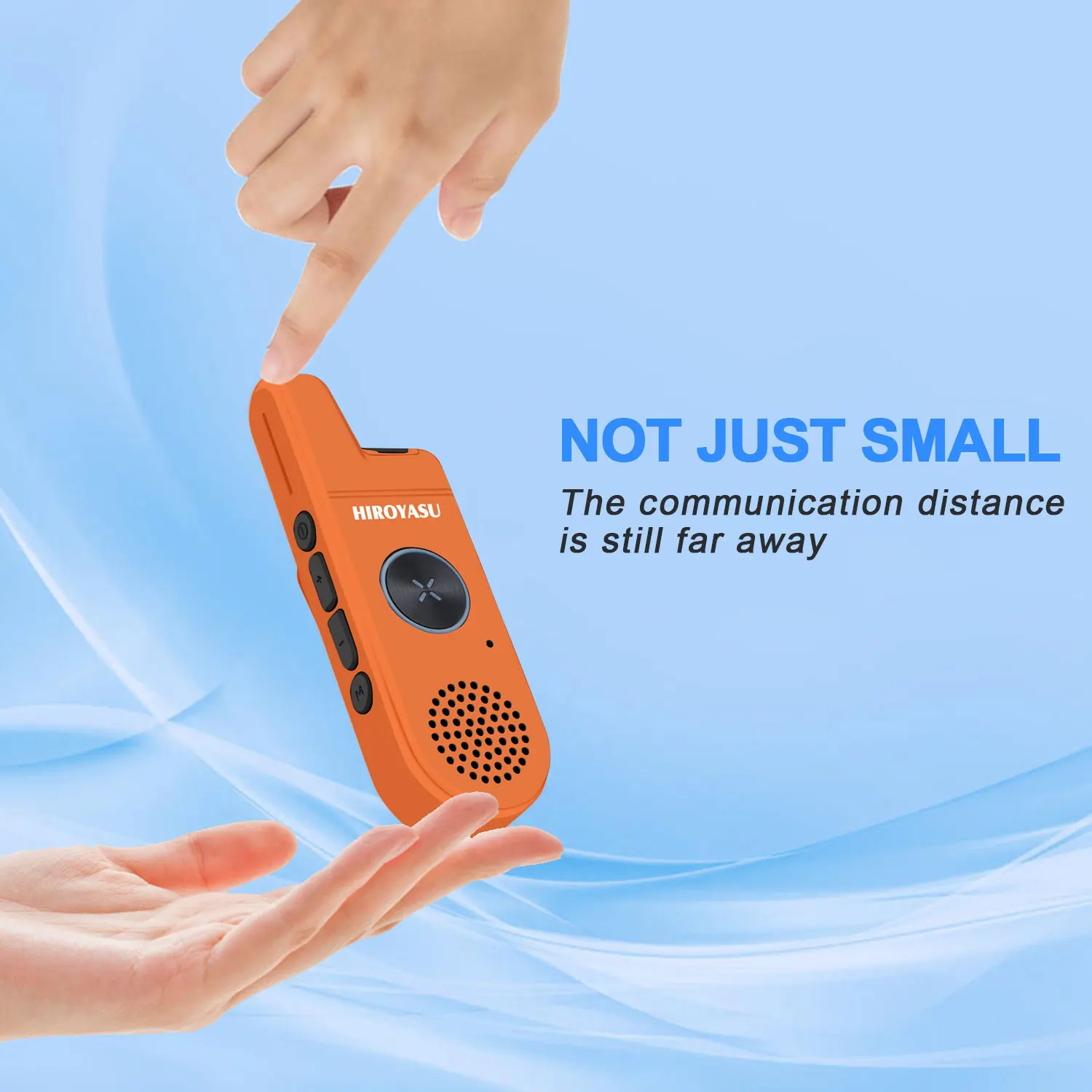 Twin Pack Takies Walkies HIROYASU A446MINI 446MHz Radio PMR446 Mini Walkies Talkies Tiny mini-elegant Business two way radio