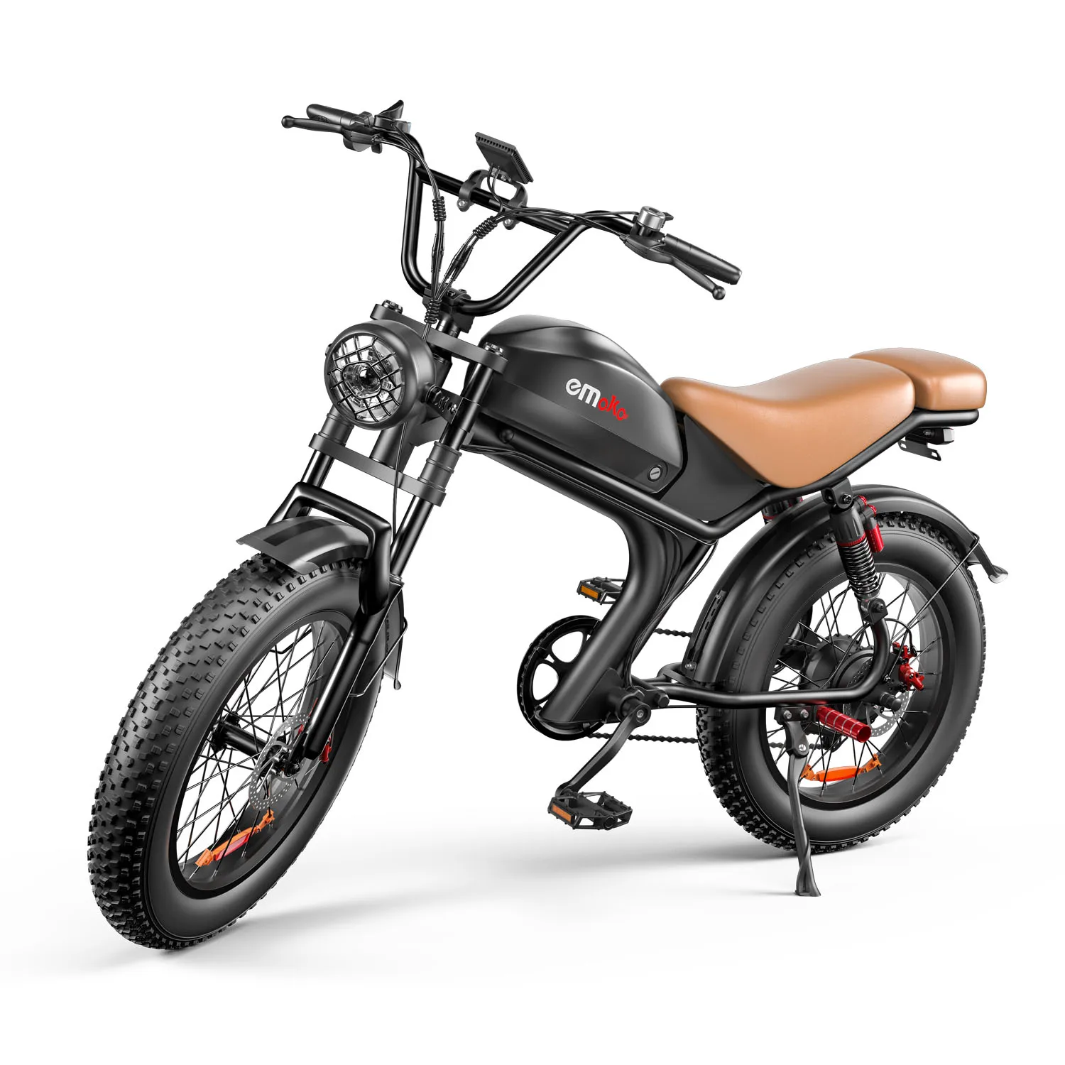 

STLF Emoko C93 48V 1000W Fastest 2000W Dual Double Motor High Electric Bike 7 Speed 50 km/h Fat Tire Motorcycle Lithium Battery