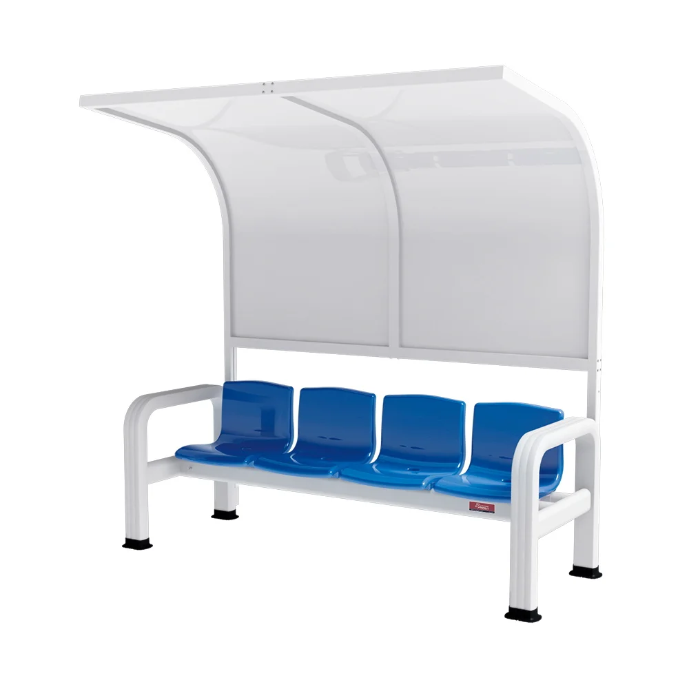 

Outdoor Movable Soccer Dugout Bench with Four Ergonomic Seats and Lightweight Frame