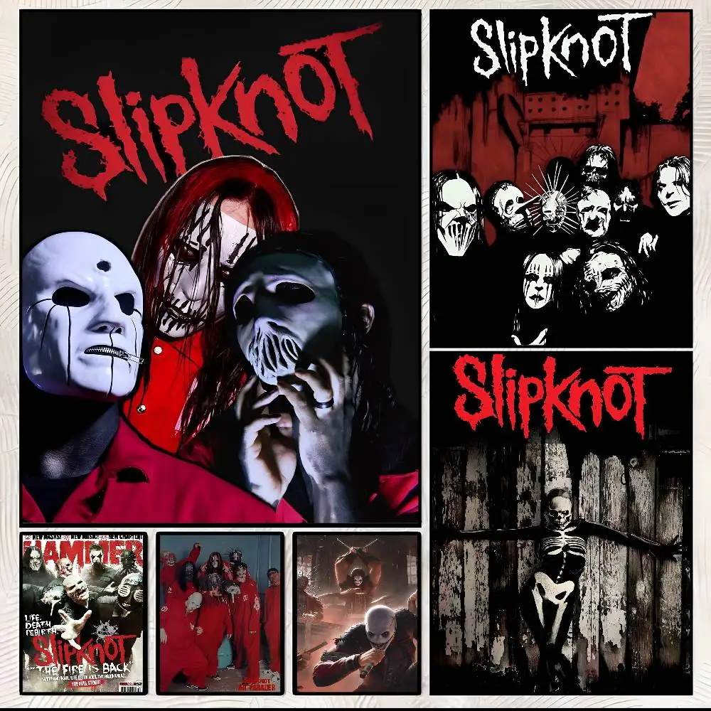 Rock S-Slipknot Band Poster Art With Prints Home bedroom living room decoration gift
