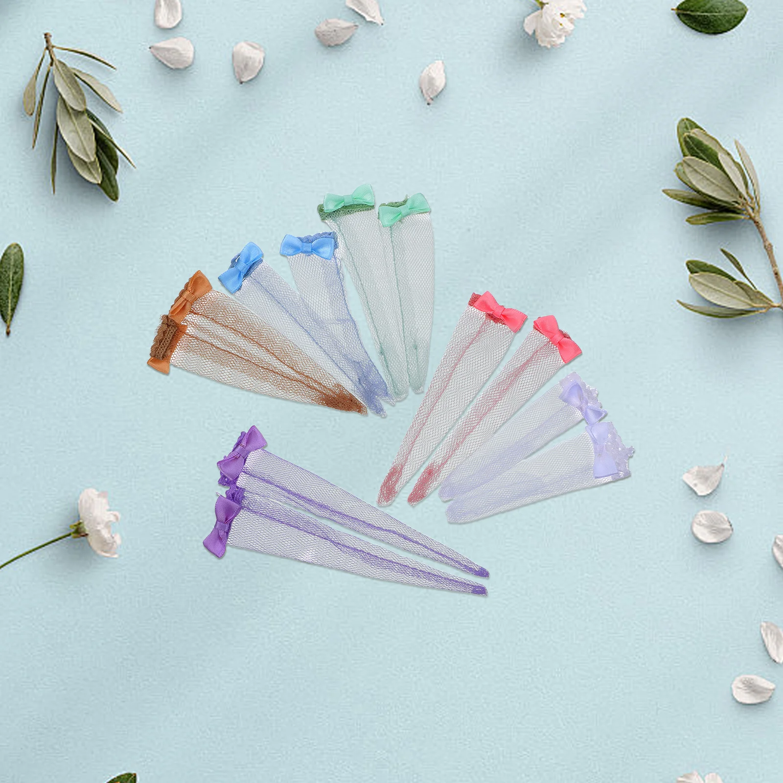 

6Pcs Stylish Lace Stockings 30cm Floral Pattern Soft Fit Comfortable Casual Accessories Female Leggings Creative Styling