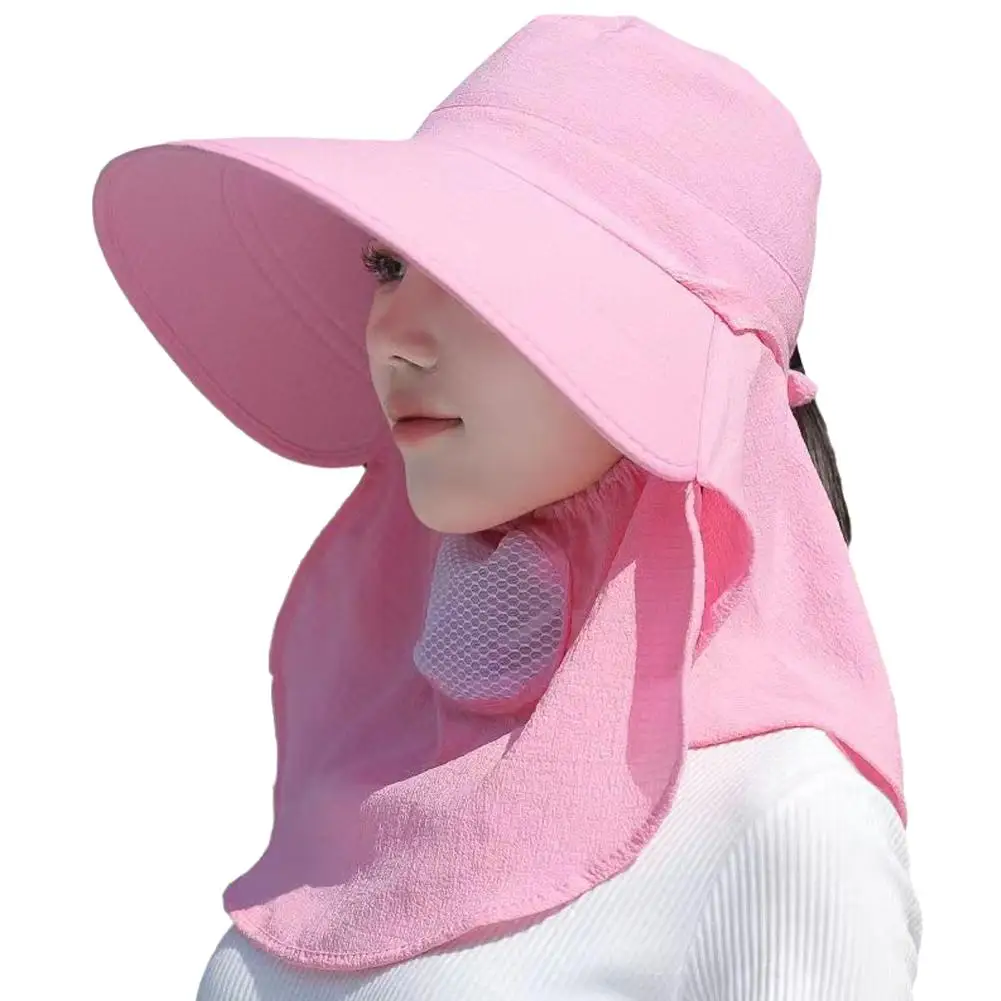 Sommer Schnelltrocknender UV-Schutz Fischerhut Gesichts- und Nackenschutz Outdoor Angeln Radfahren Verstellbarer Herren-Schirmhut Damen-Bucket-Hat – Detail 3