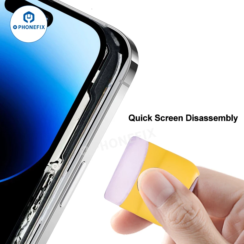 PHONEFIX สแตนเลสบางเฉียบหน้าจอ LCD แงะใบมีดเปิดมีดสําหรับโทรศัพท์ถอดชิ้นส่วนบํารุงรักษาซ่อมมือชุดเครื่องมือ
