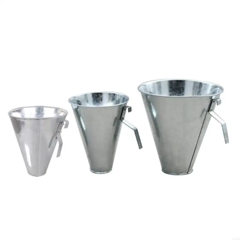 Galvanized Steel Poultry Killing Cone Flat Back Safe Operations Efficient Chicken Cone for Broilers Roasters Turkeys 