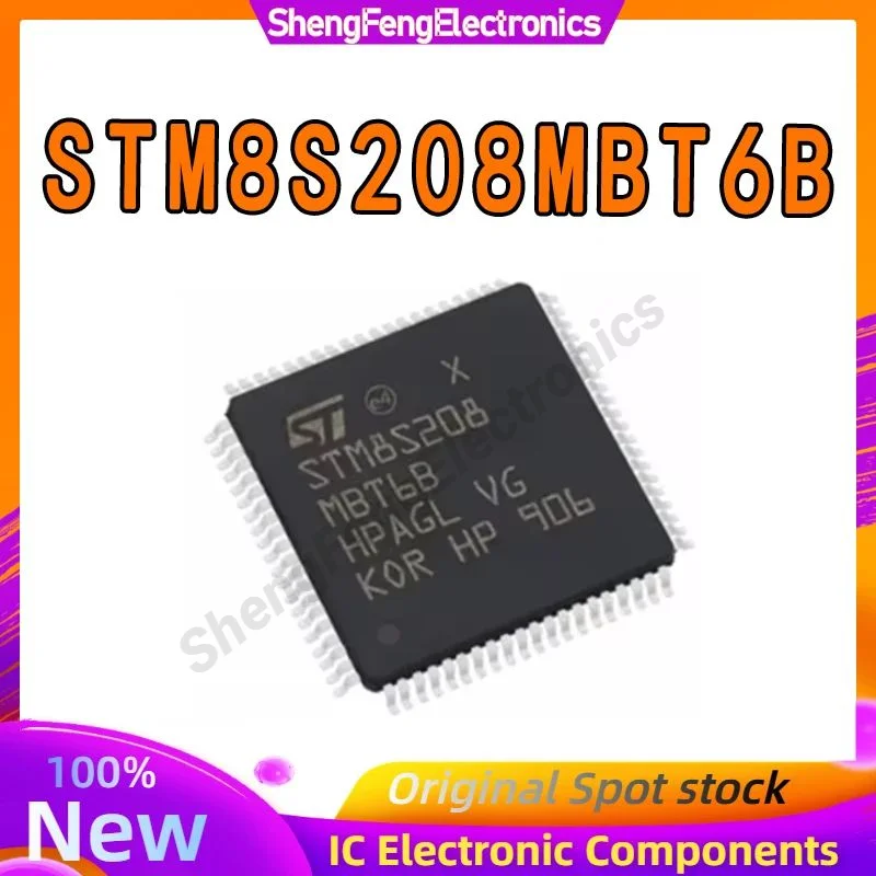 5PCS STM8S208MBT6B STM8S208MBT6 STM8S208MB STM8S208M STM8S208 STM8S STM8 STM IC MCU Chip LQFP-80 in Stock 100% New Origin