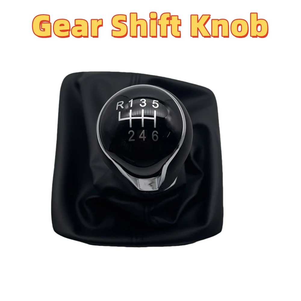 Автомобильный Стайлинг, 5-скоростная 6-скоростная ручка переключения передач, руководство для Seat Leon III 3 MK3 2012-2017 с черной кожаной крышкой багажника, красная линия