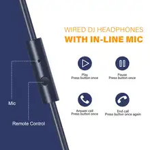 Pro Wired DJ Headphones with Microphone #6