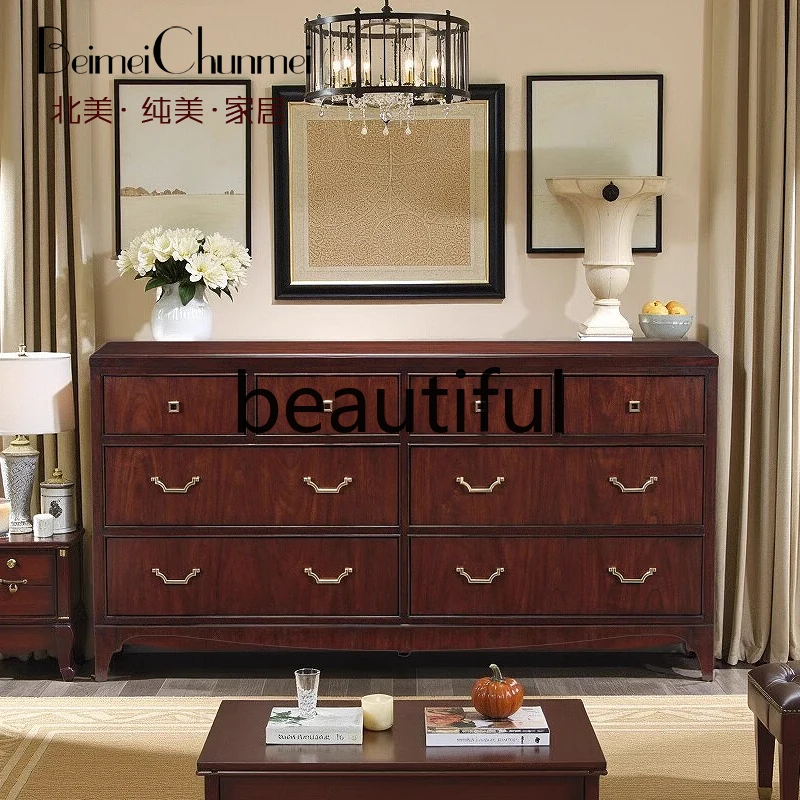 American modern vertical dressing cabinet, living room side view table, foyer decorative cabinet, bedroom storage cabinet