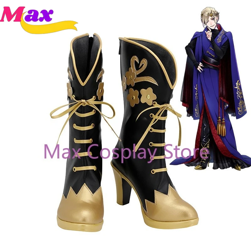 

Max Cos Twisted Wonderland Vil Schoenheit Аниме Игры Настроить Обувь для косплея Сапоги