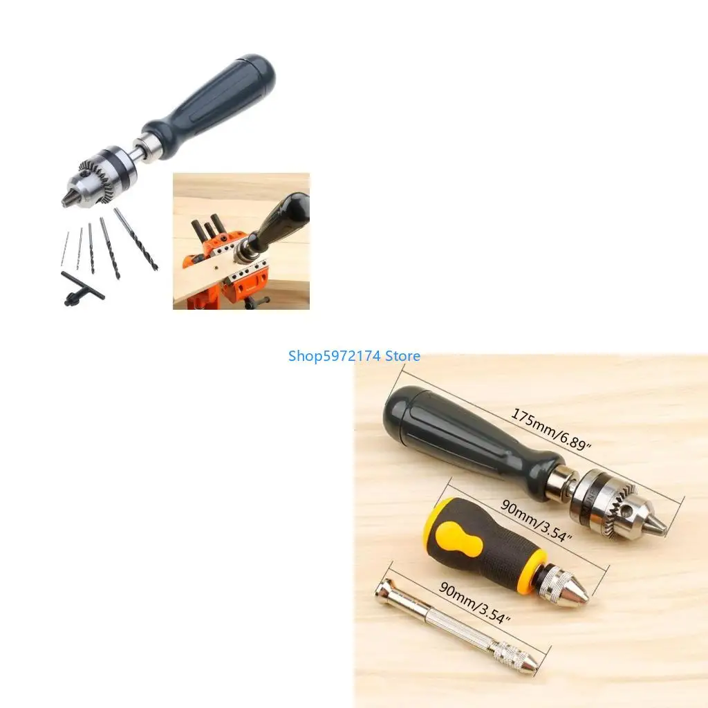 

Y3NB Mini Precise Hand Twist Drill Set Jewelry Craft Pin Hole Drill Rotary Jewelers Burs Drilling Chuck Clamp