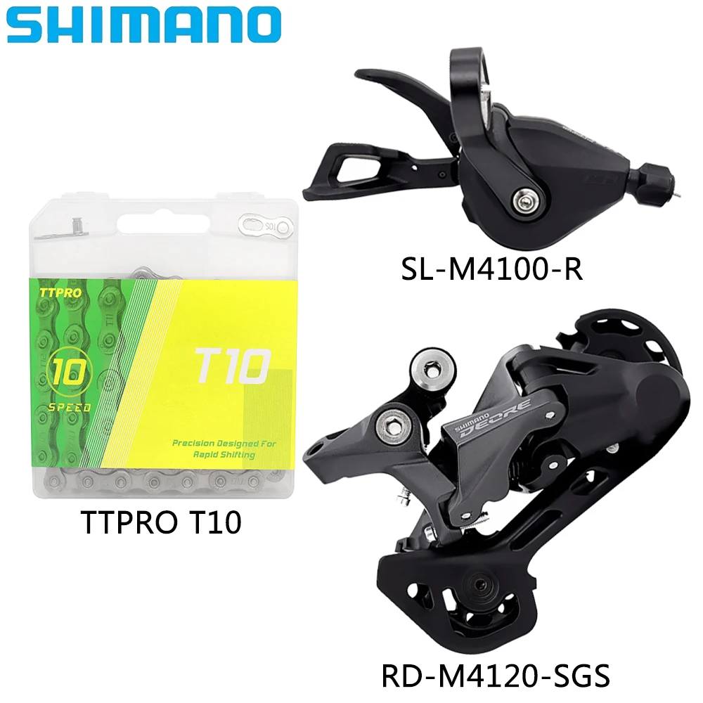 

10-скоростной переключатель передач SHIMANO DEORE M4100, Задний рычаг переключения передач для горного велосипеда, детали для велосипеда TTPRO VXM