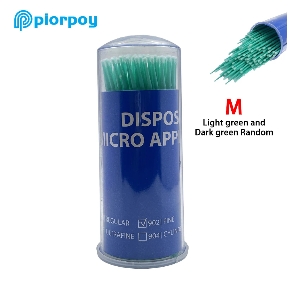 GULPOOE Wegwerp Micro Borstel Tandheelkundige Micro Borstel Applicators Buigbare Lange Schacht Tandheelkunde Orale Tanden Whitening Extension Tool