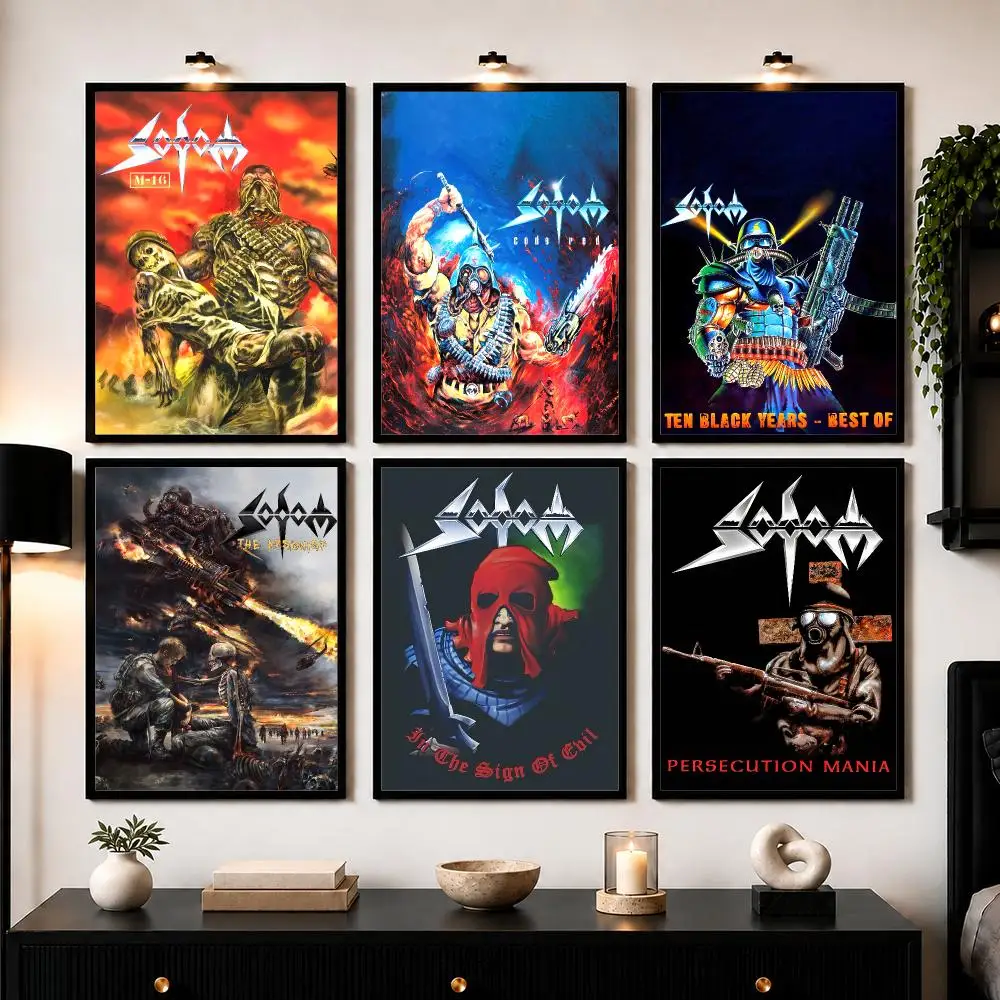 S-Sodom Artwork Poster Wall Art Sticker For Living Bedroom Bar Home Decor Mural Painting Decoration