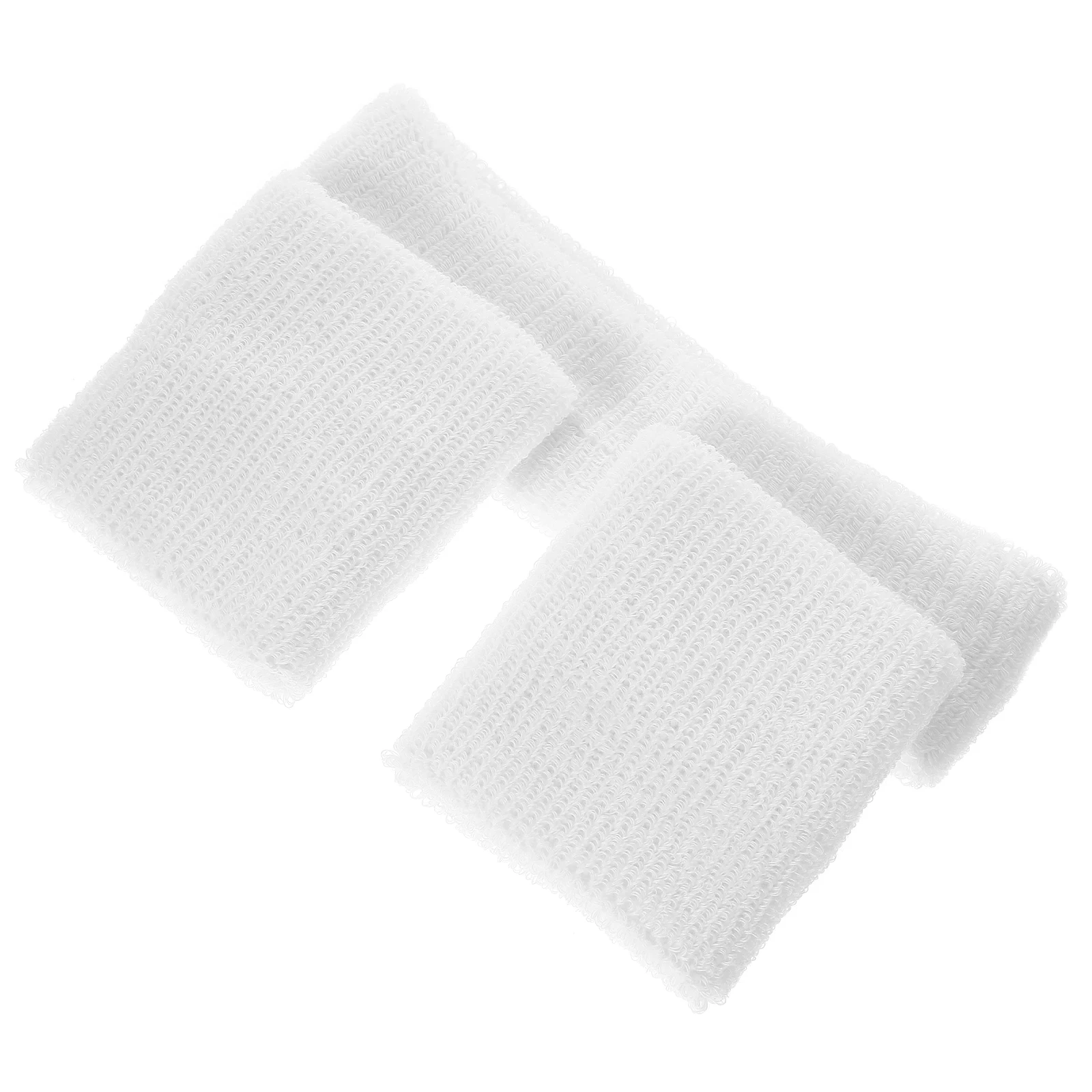 

1 set Sweatbands Set White Headband Wristband Kit Sports Wraps Running Yoga Basketball Football Sweat Absorbing Elastic Gifts