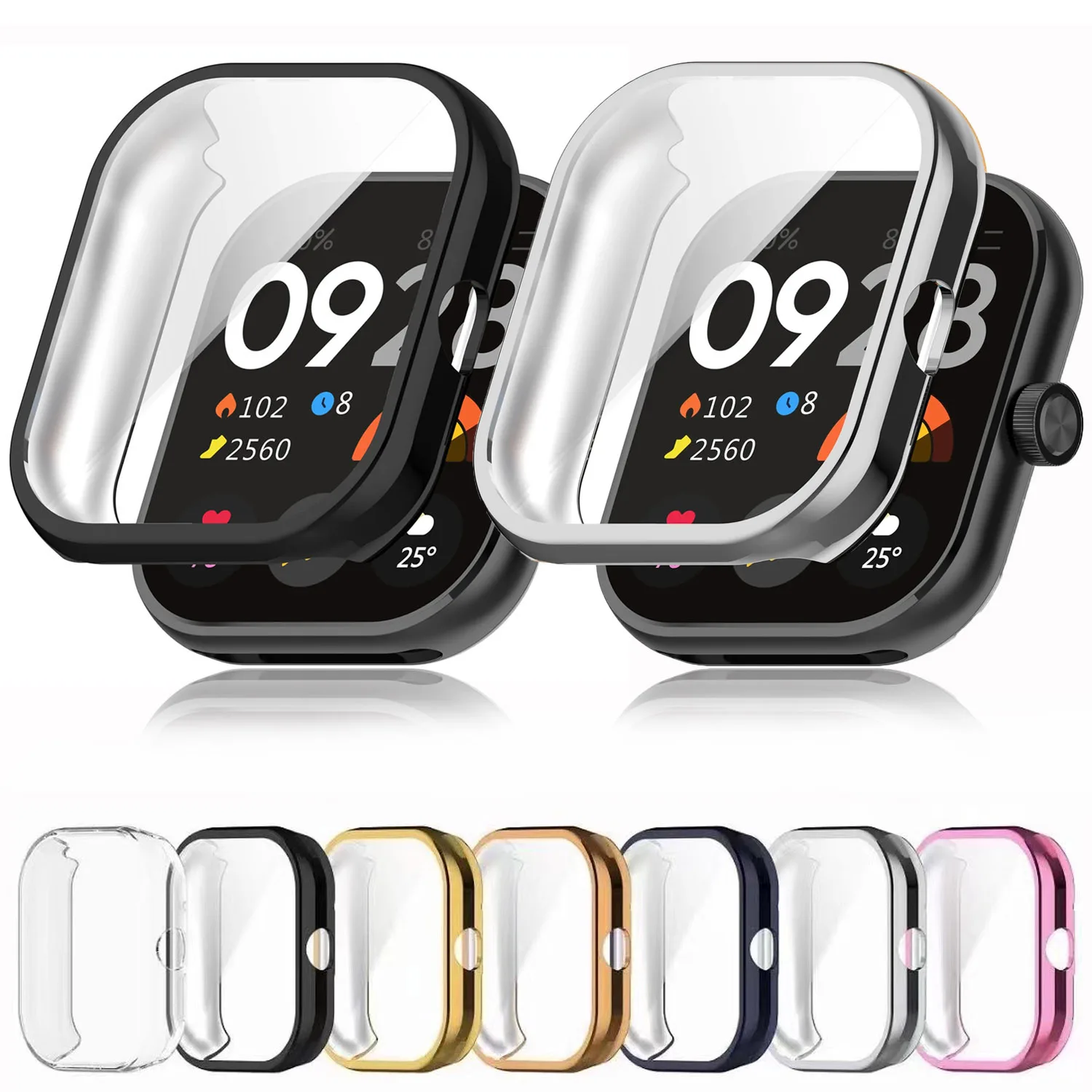 

Silicone Case For Redmi Watch 4 Smartwatch TPU Screen All-Around Protector Bumper Cover For Redmi Watch 3/3 Active Accessories