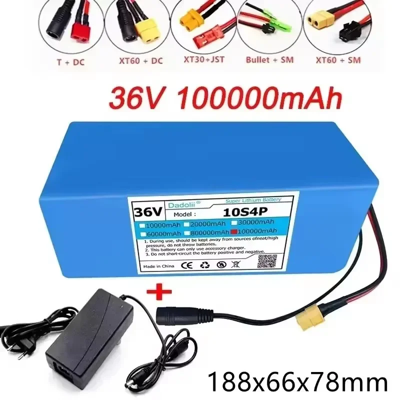 

10S4P 36V 100000mAh Electric Scooter Lithium Battery 18650 battery pack 36V 100Ah Electric Scooter Electric Scooter Battery 36v