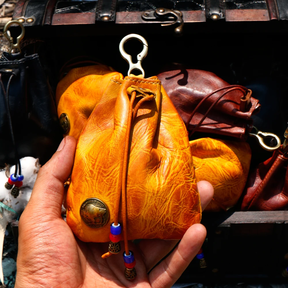 Does it Look Like randpa's Cigarette Holder? Can be Used as a Key Headphone Cover Mini Bag Airbay Full Leather Small Hangin