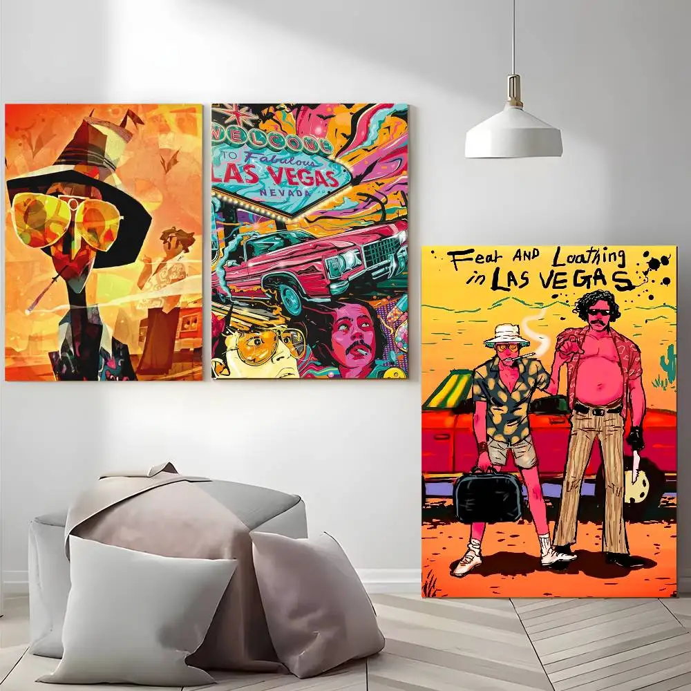 ملصق Fear Loathing Las Vegas لا يتطلب أوراق الحفر ولا علامات يمكن تطبيق ملصقات ذاتية اللصق على أي سطح