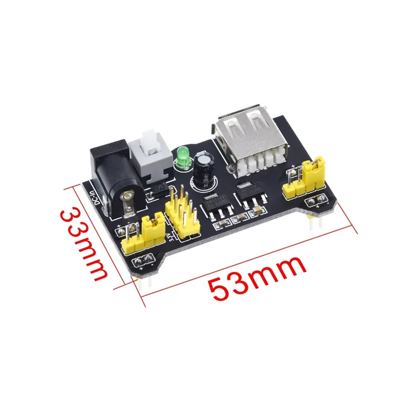 MB102 breadboard black power module + breadboard grande a 830 fori + 65 set di fili per il pane con ponticello colorato