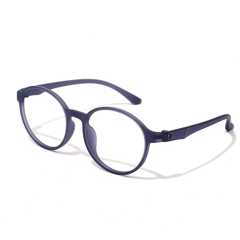 Men\'s TR90 Flexible Transparent Eyeglasses Frame Ultralight Fashion Retro Round Optical Prescription Glasses Women\'s 66016