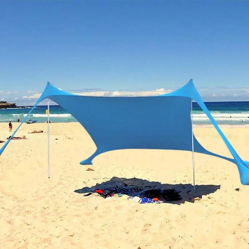 Imagem -05 - Toldo Leve Portátil para Acampamento ao ar Livre e Pesca Sun Shade Canopy Grande Família Toldo de Praia 210x150x170cm