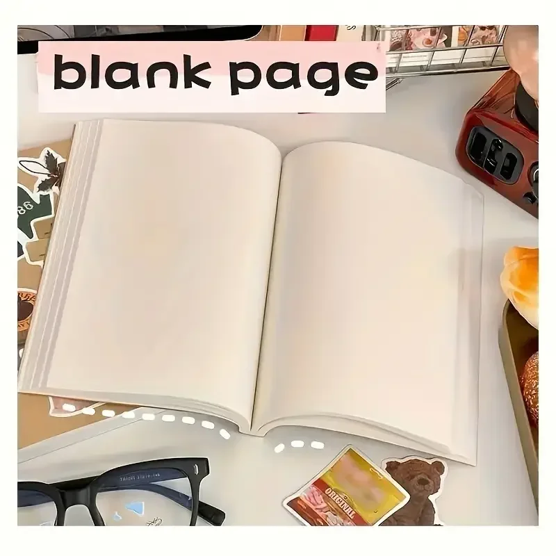 

256 Pages Notebook Korean Stationery A5 Diary Vintage Notepad Blank Sketchbook Notebooks Writing Pads Office School Supplies