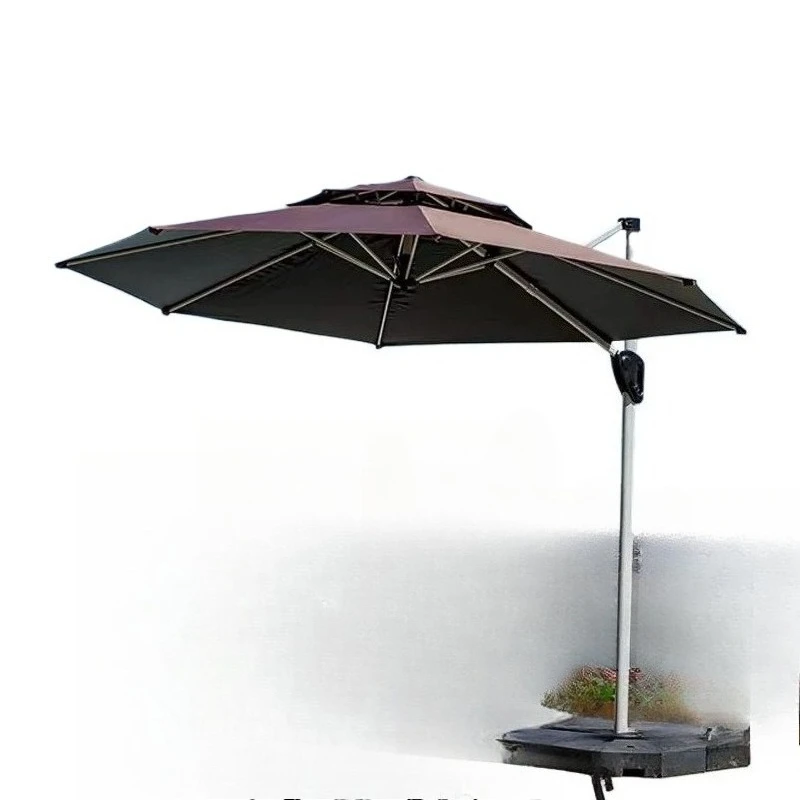 Courtyard umbrella open-air balcony villa garden large sun umbrella shed commercial outdoor stall