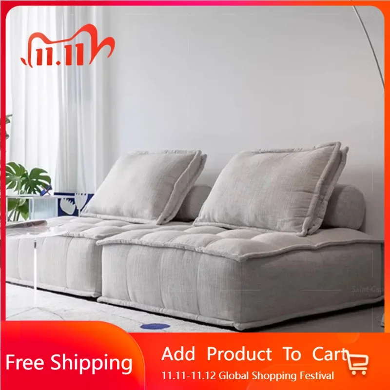 

Trendy Modular Sofa Gray Bedrooms Italiano Relaxing Throne Fabric Unique Adults Couch Foam Sponge Modern Divano Trendy Furniture