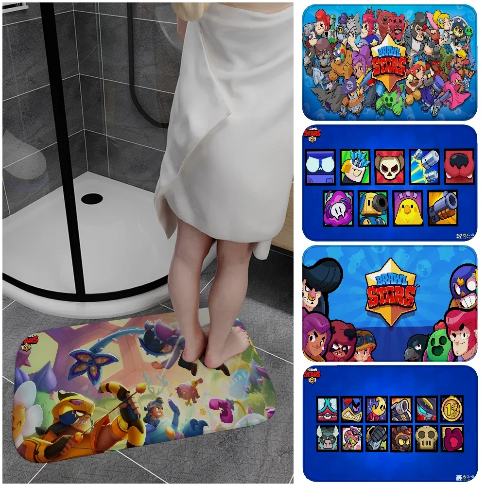 Brawl Stars Room Mats Cheaper Anti-slip Modern Living Room Balcony Printed Household Carpets