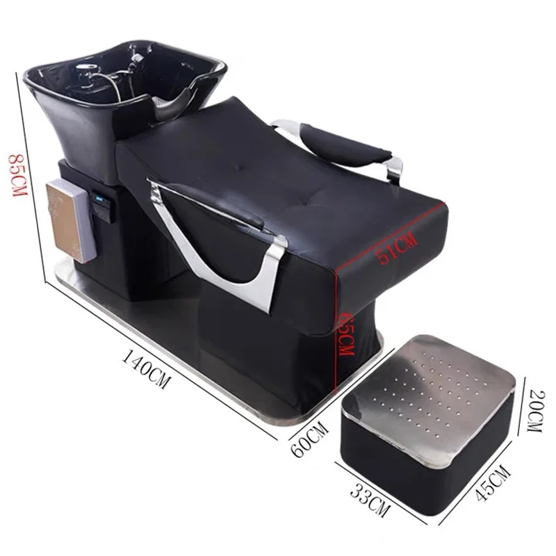 Modern High End Head Spa Barber Shop Dedicated Shampoo Bed Sitting Type Flushing Bed