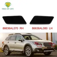 Cubierta de boquilla de lavado de faros delanteros, tapa de chorro de agua para SUBARU OUTBACK 2015, 2016, 2017, 20018