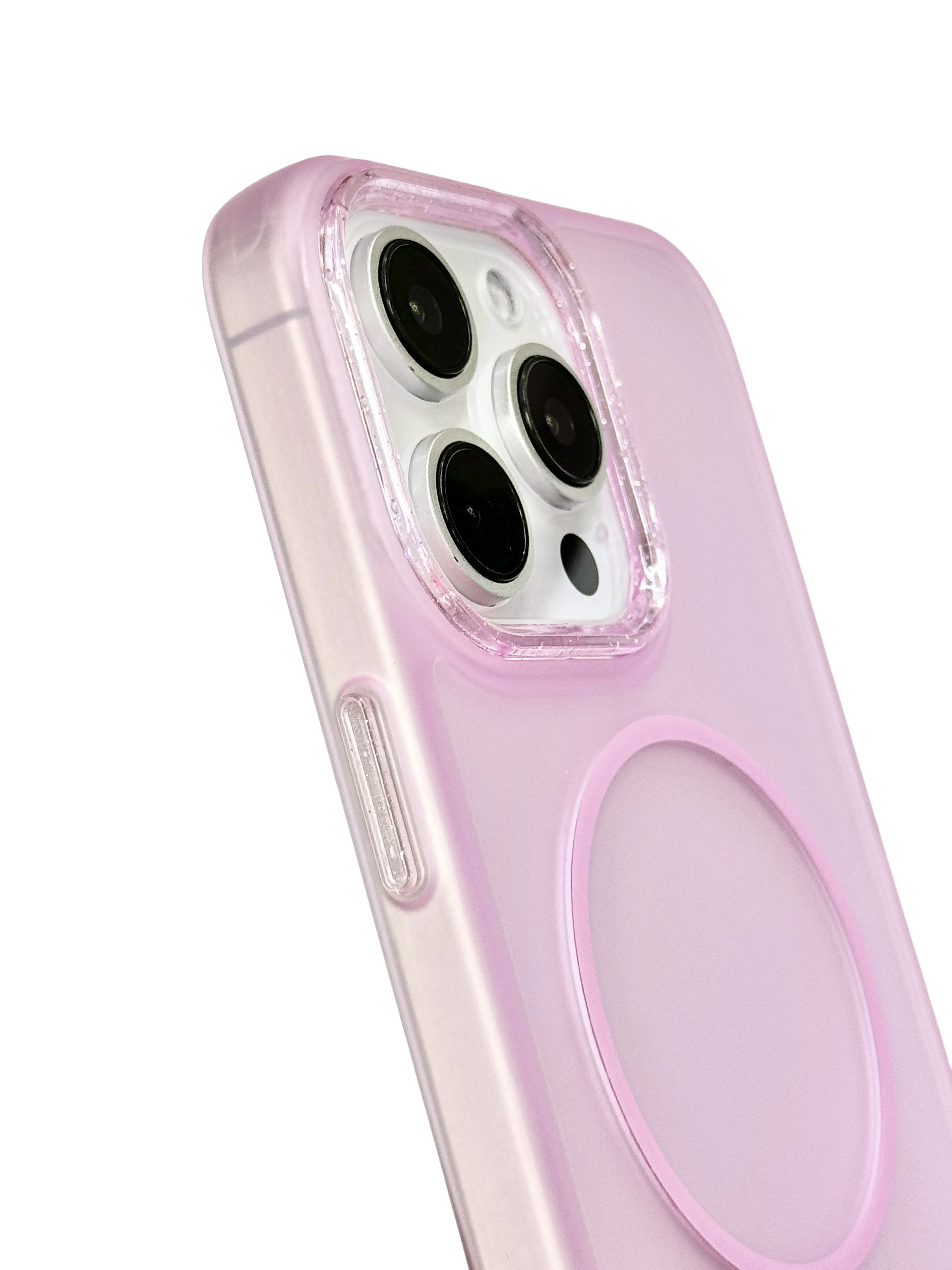 Shiny Magnetic TPU Soft Edge Phone Case For IPhone 15 16 Pro Max PC Backplane Button Protect Magnetic Phone Cover For 13 14 Pro