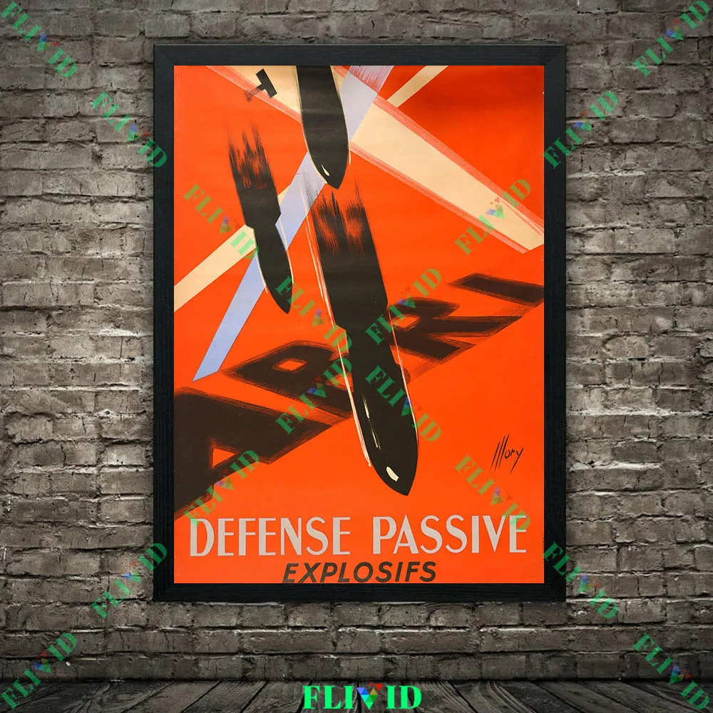 Vintage French Military Recruitment Poster Print, Antique Ww1 & Wwii Illustrated Wall Art Canvas Painting For Living Room Decor - view 3