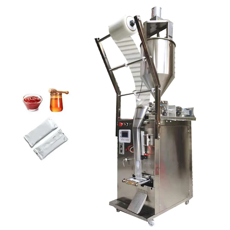 Automatic Vertical Tomato Liquid Paste Packaging Machine Pouch Sachet Packing Machine For Honey, Sauce, Ketchup
