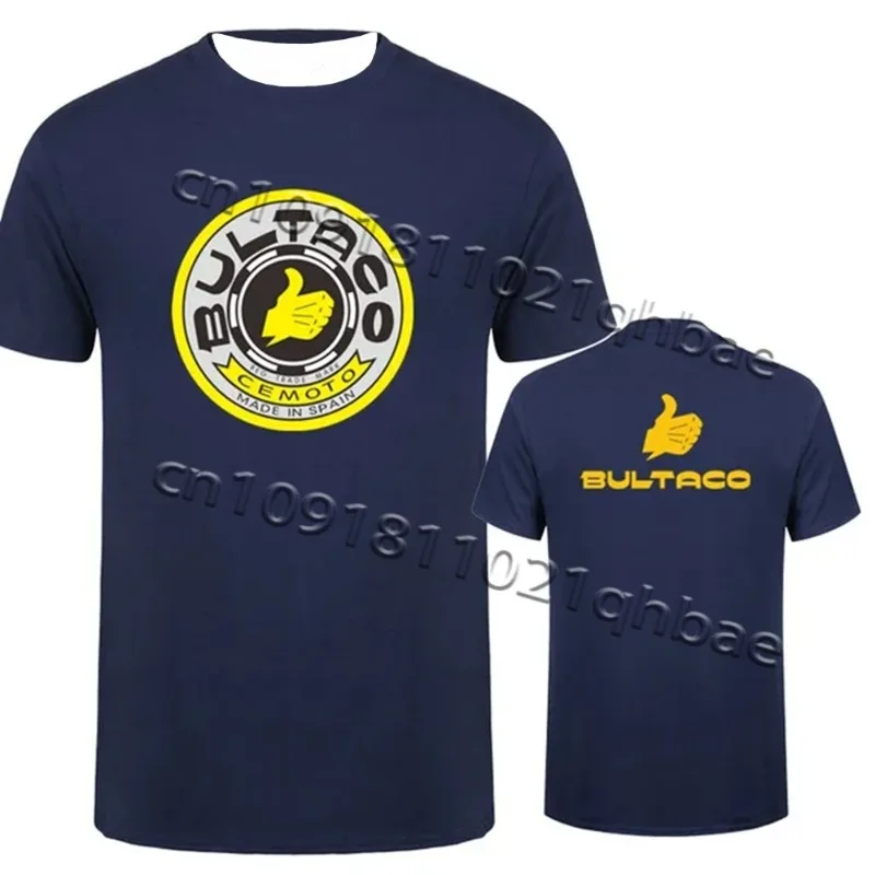 

Hot Sale Bultaco Cemoto Motorcycles Printing T-Shirts 2025 Fashion Men Summer Short Sleeve Bultaco Man MOTO T-shirt