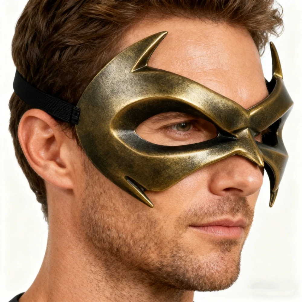 男性用仮面舞踏会マスク 樹脂製ナイトウィングアニメコスプレアイマスク 女性用ベネチアンパーティーテーマ小道具 マルディグラコスプレカーニバルマスク