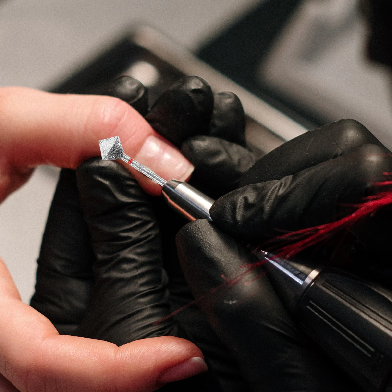 3-teiliges Nagelbohrer-Set für Acryl, Nagelhautentfernung, Maniküre, abgestorbene Haut, Formung, Schleifwerkzeug, elektrisches Feilenzubehör