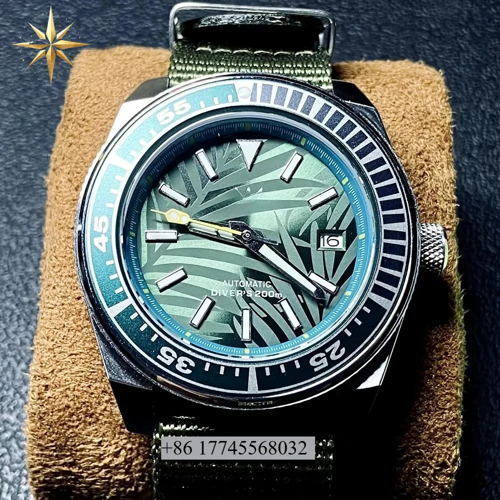 

Watch for Men Movement Stainless Steel Shadow 43mm Samurai Case Luminous Fully automatic machinery