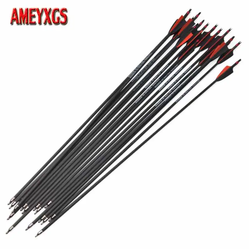 6/12pcs Mixed Carbon Arrows 31.5Inch Spine 400 Archery 100 Grains Arrowhead With Explosion-proof Rings for Bow Shooting Hunting human body static discharge device touch type explosion proof static elimination instrument sound and light voice alarm device