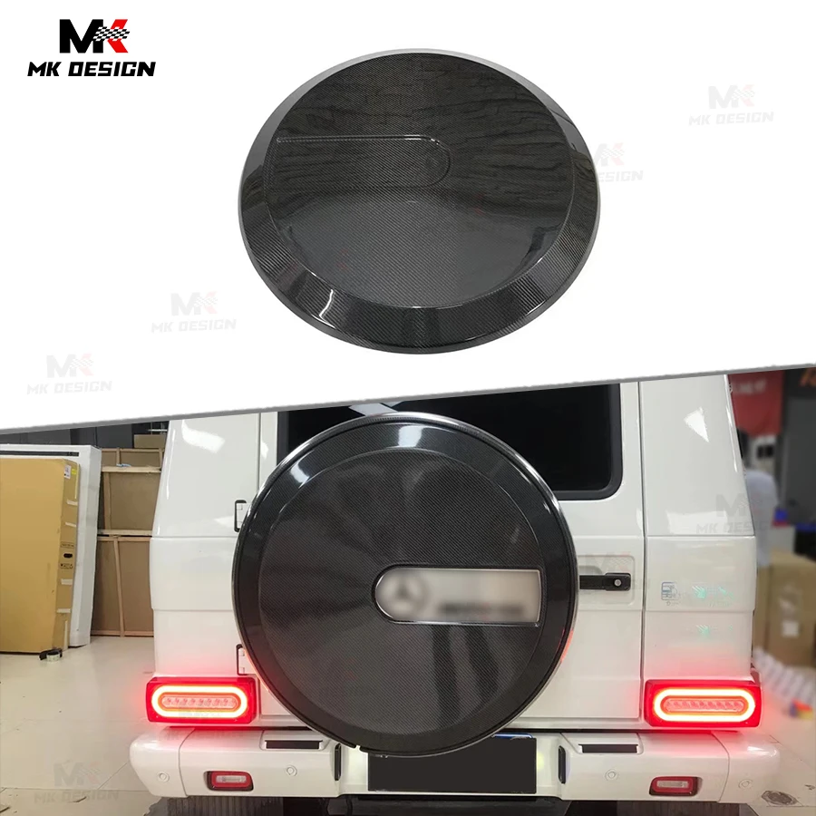 

Real Carbon Fiber Spare Tyre Cover for Mercedes-Benz G Class W465 W464 W463 Spare Tire Cover Spare Wheel Cover Auto Parts