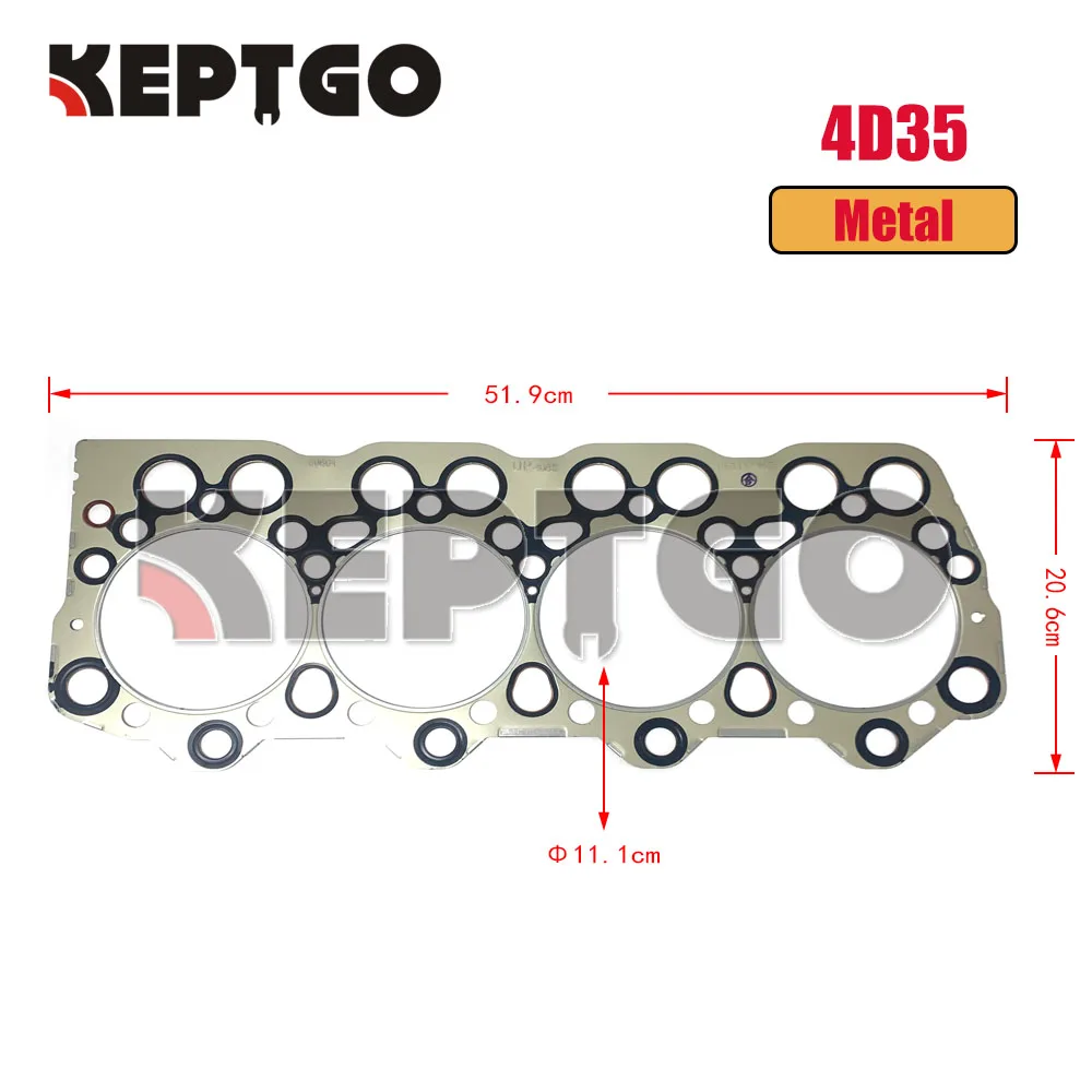 New 4D35 Engine Head Gasket Cylinder For Mitsubishi Canter KATO Excavators