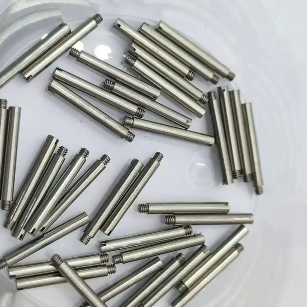 10pcs of watch steel strap screw thread shaft connection pin straight thread strap suitable for Rlx strap screw