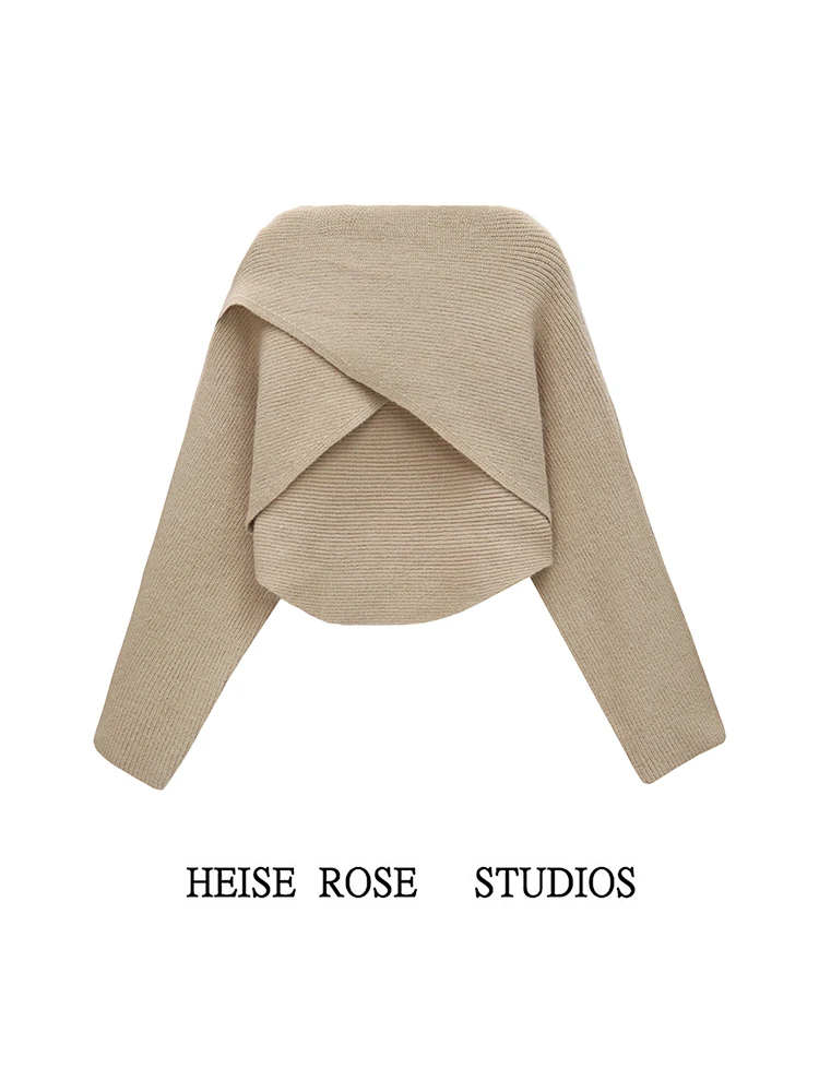 

Мягкий вязаный свитер oulder с колючками, женский модный удобный теплый зимний весенний свитер, обычная длина све