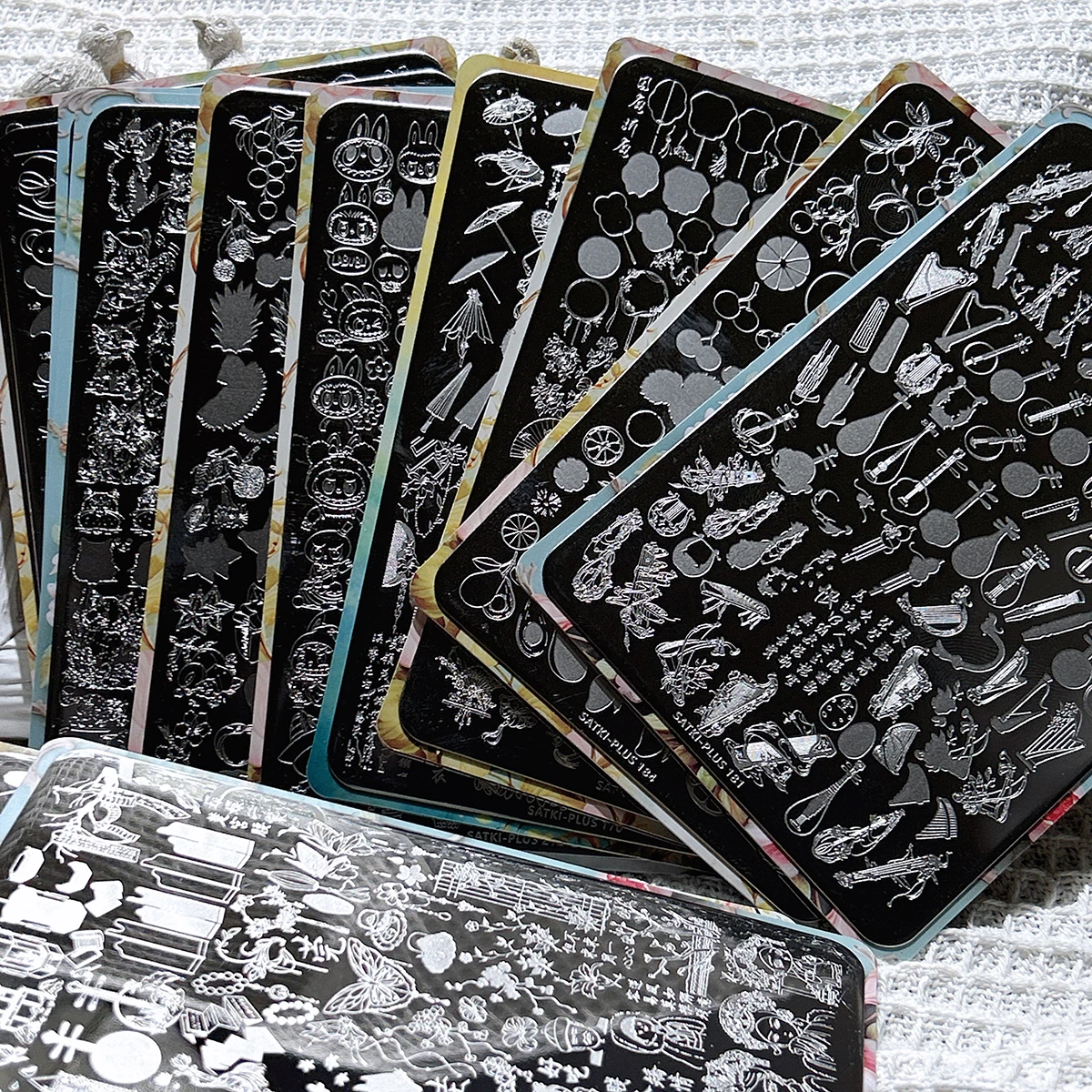 لوحة ختم فن الأظافر، لوحة فولاذية لختم، قالب تزيين الأظافر بدون طلاء صديق للمبتدئين، سلسلة داكنة قديمة، شبح رعب، لوليتا رعب الدم الداكنة، أنماط فنية لختم الأظافر، زيت ختم الأظافر، تكنولوجيا متخصصة لتغيير الحياة #3