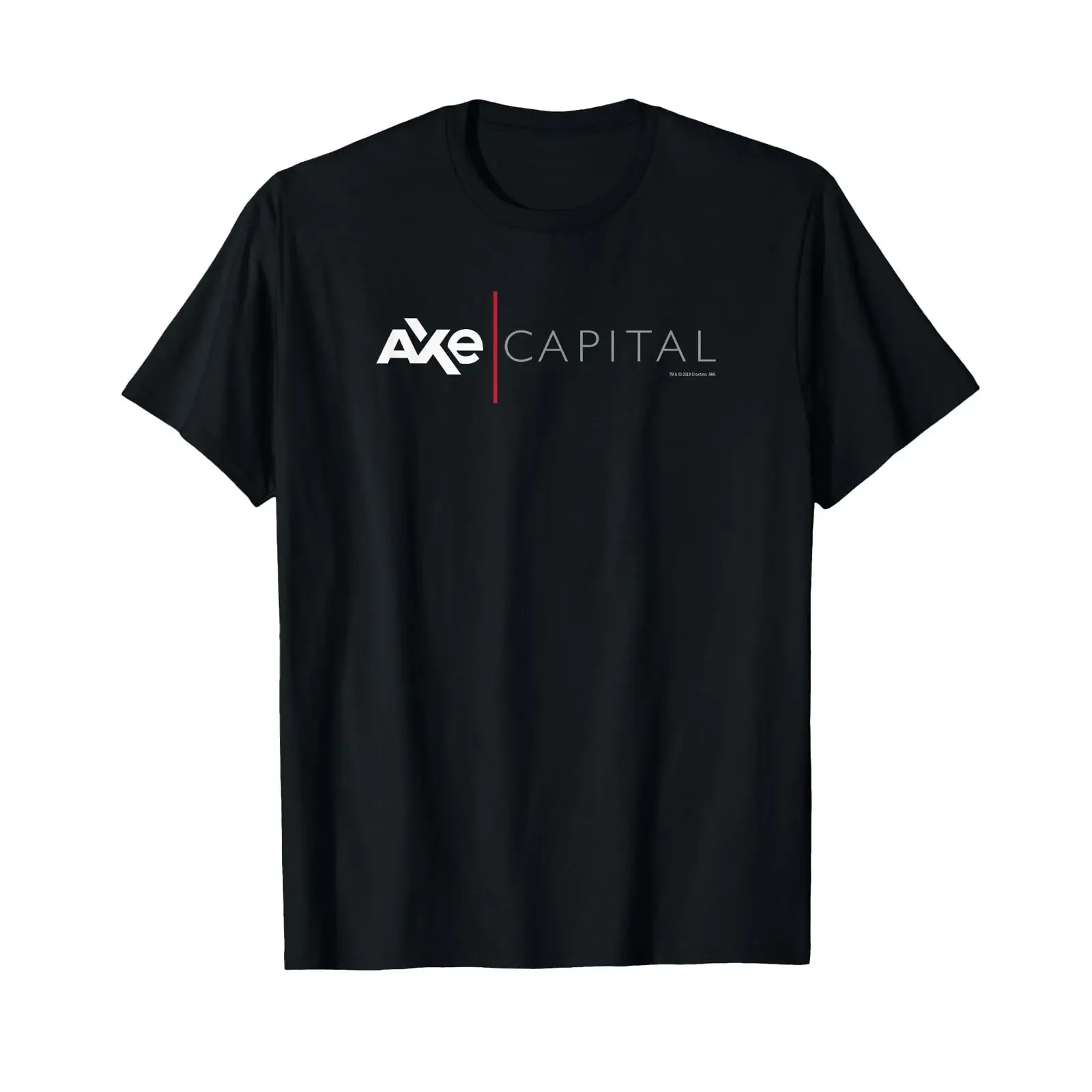 SHOWTIME Billions Axe Capital Horizontal Logo T Shirt für Herren Schwarz S vintage Washed fashion homme Slightly Soft