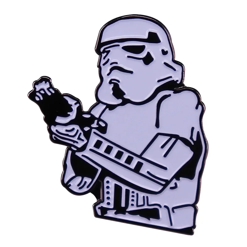 Disney Mandalorian smalto Pin Darth Vader Badge Cool spilla Cartoon valigetta bavero distintivo gioielli decorativi fan di film regali |