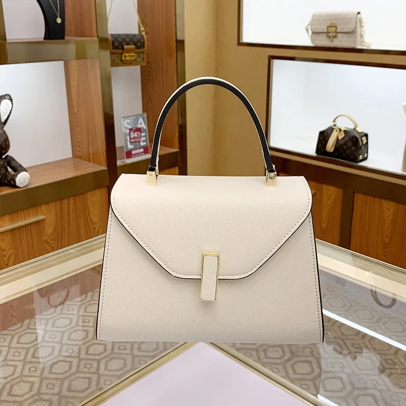 Light Luxury Handbag Designer Faux Leather Solid Color Clutch Bag Small Body Bag Casual Commuter Women's Small Square Bag