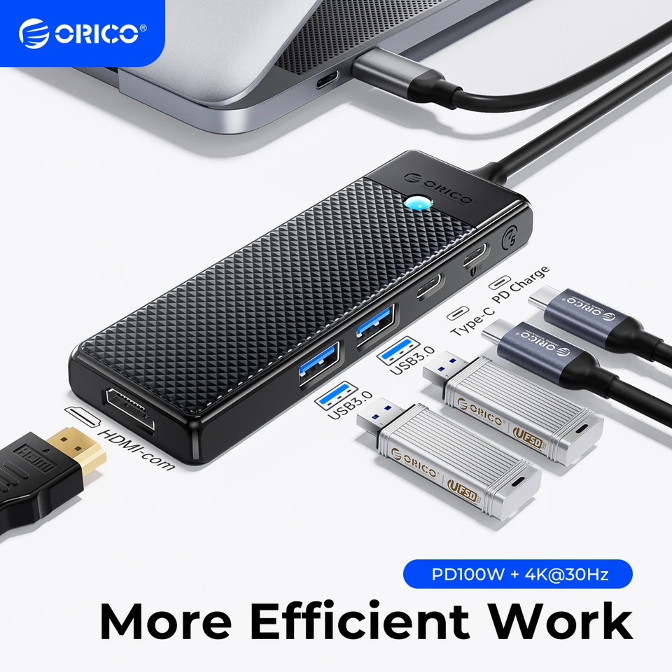 ORICO USB C Hub Docking Station with HDMI and PD Charging